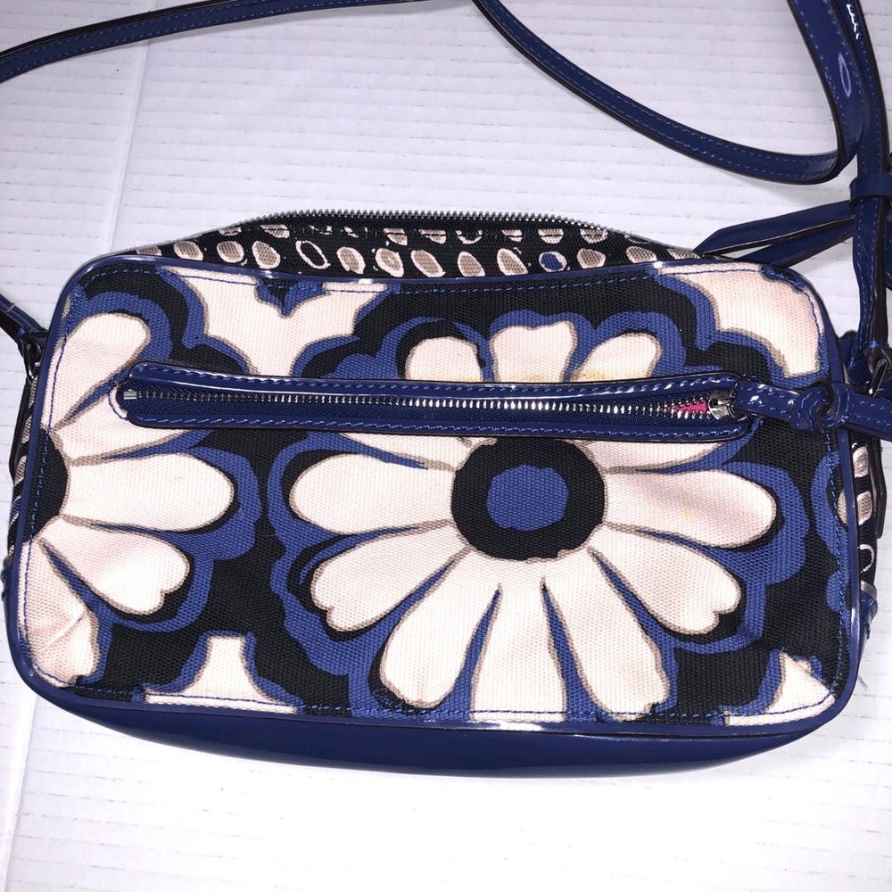 Coach Poppy Floral Scarf Print Flight Bag Crossbody Shoulder Bag - Picture 5 of 8